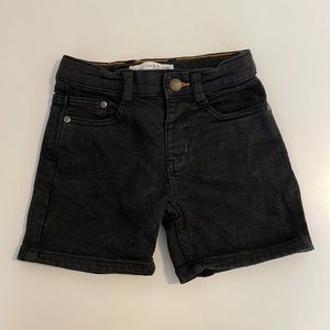 Zara - Black Denim Shorts - 9-12M